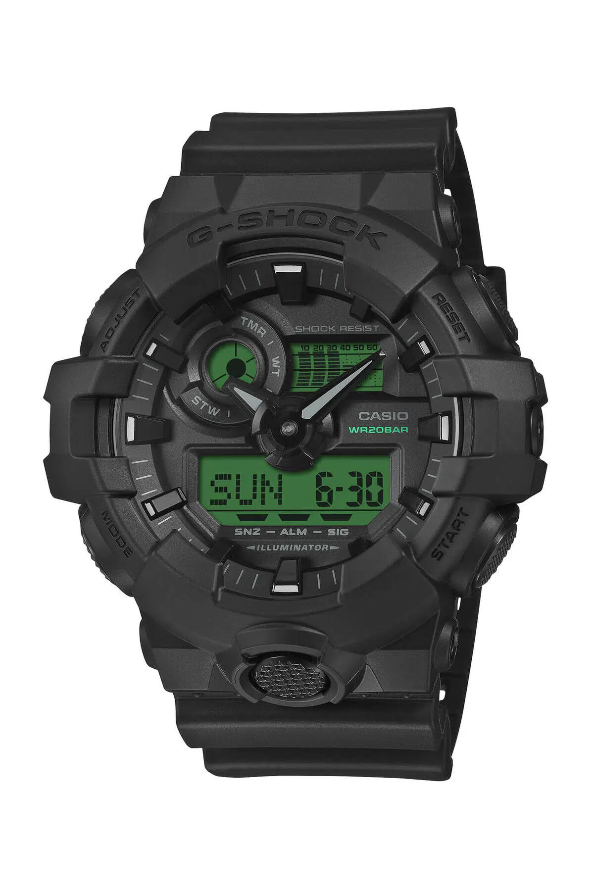 CASIO GA-700 Series Analog-Dijital 53.4 mm Quartz Saat GA-700BEG-1ADR