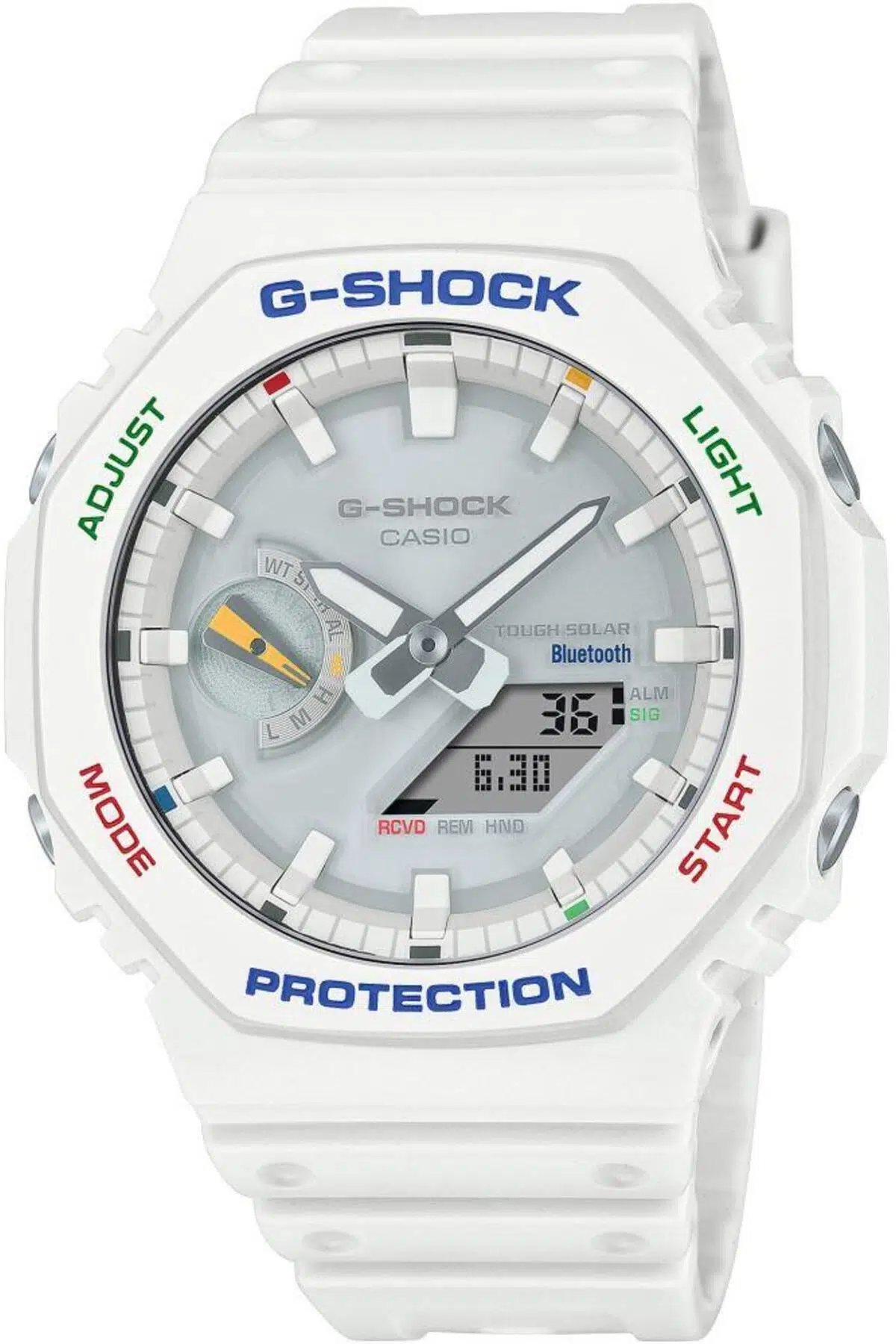 CASIO G-Shock GA-B2100FC-7ADR Beyaz Renk Güneş Enerjili Bluetooth Bağlantı Spor Erkek Kol Saati