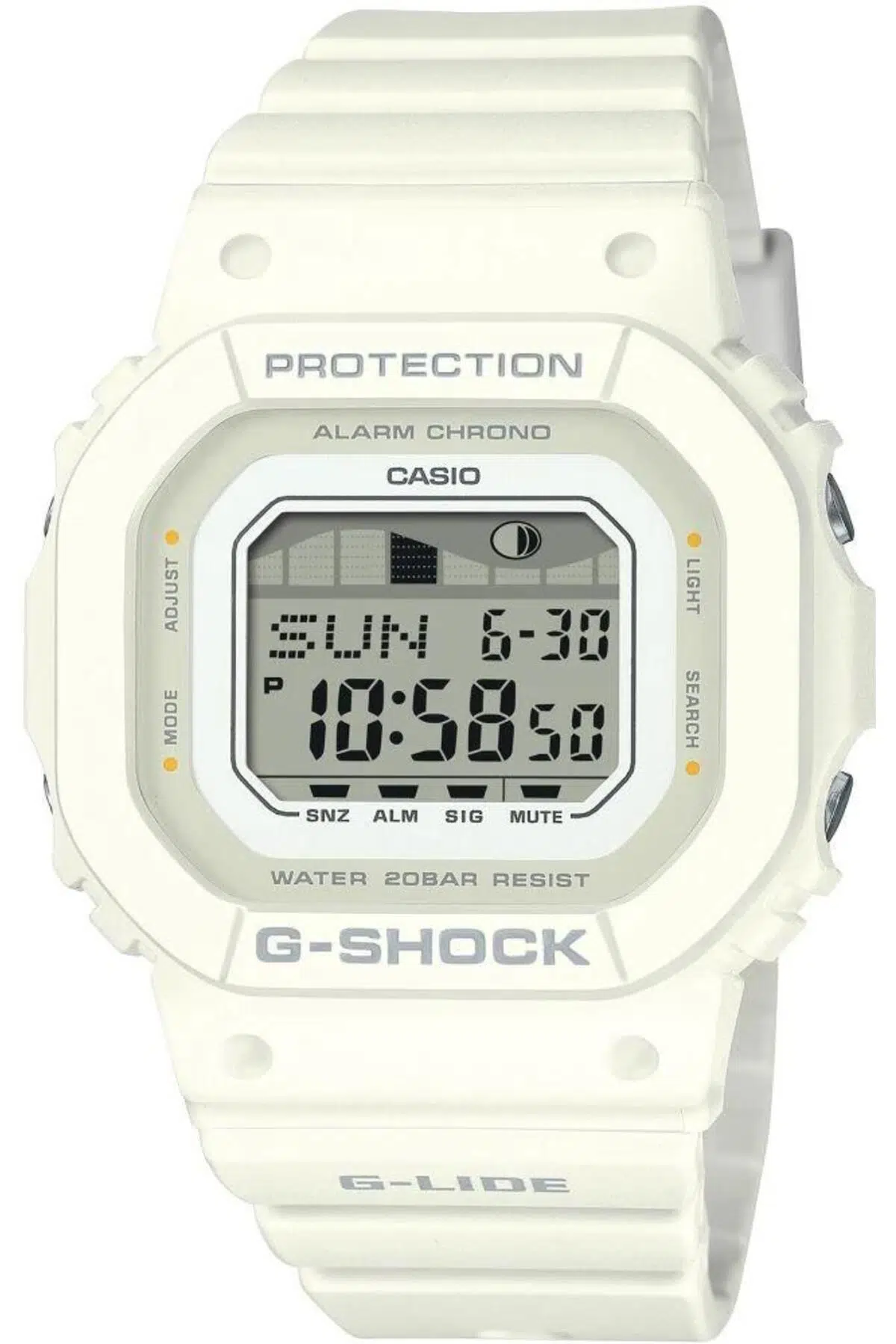 CASIO G-Shock GLX-S5600-7BDR Beyaz Renk 20 ATM Su Geçirmez Yeni Dijital Kadın Kol Saati