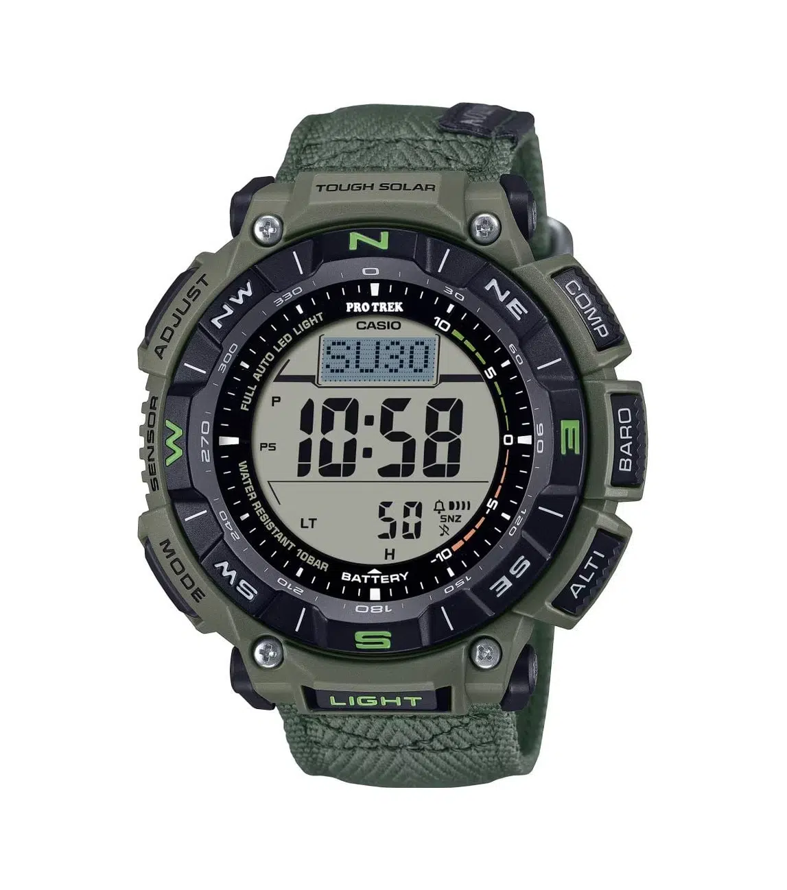Casio Pro-trek Prg-340b-3dr Erkek Kol Saati Yeşil 