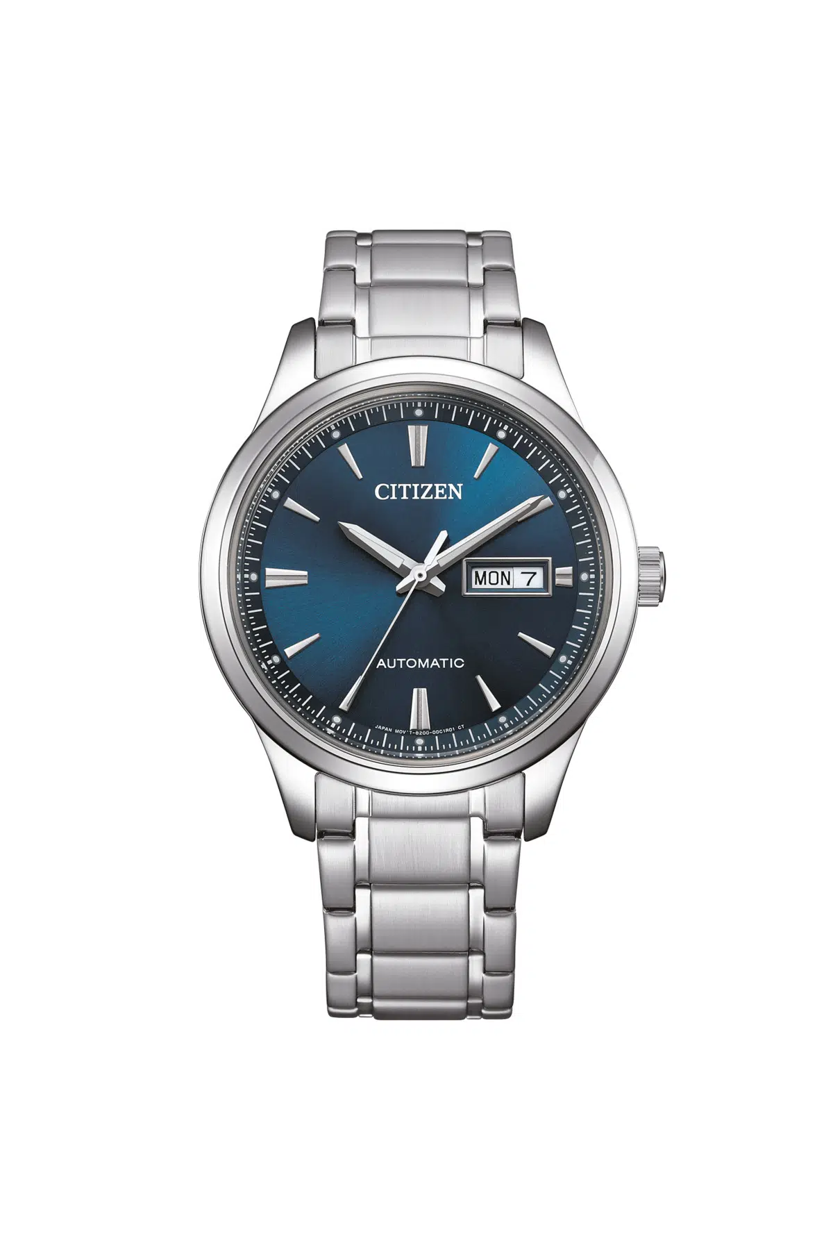 CITIZEN NY4058-79LC Erkek Kol Saati | 40 mm Gümüş Paslanmaz Çelik Kasa, Mavi Kadran, Otomatik Mekan