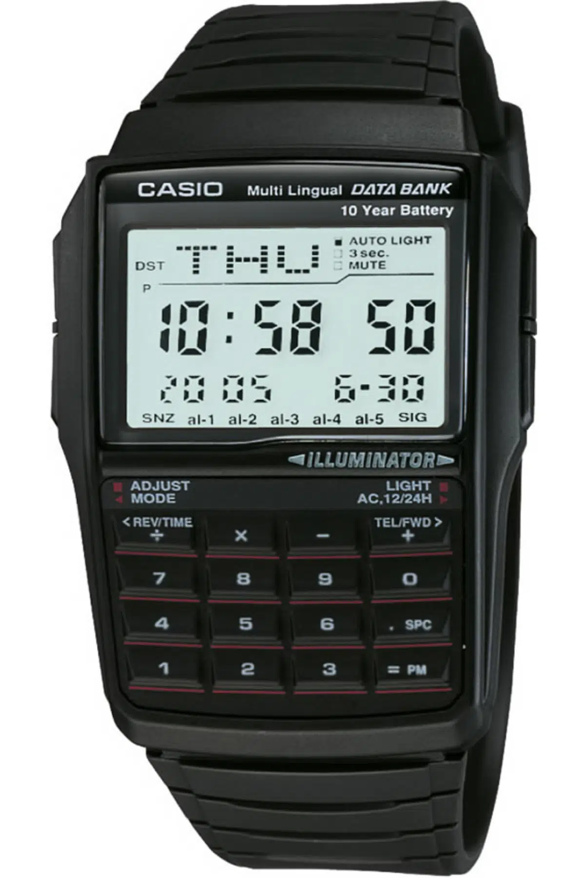 CASIO DBC-32-1ADF Hesap Makineli Erkek Kol Saati