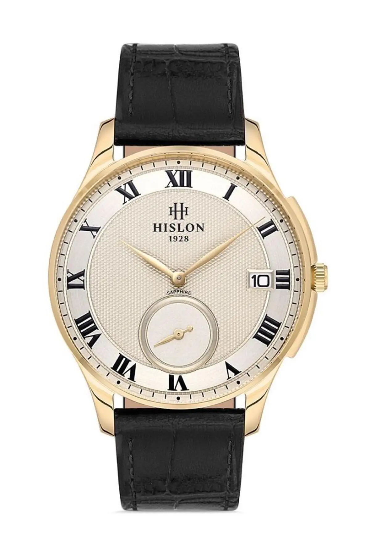 Hislon CL120G-08KGS Safir Cam Erkek Kol Saati