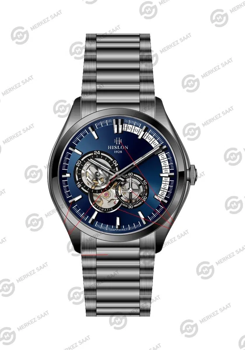 HISLON Men's Solid SD152N-11SN ERKEK KOL SAATİ