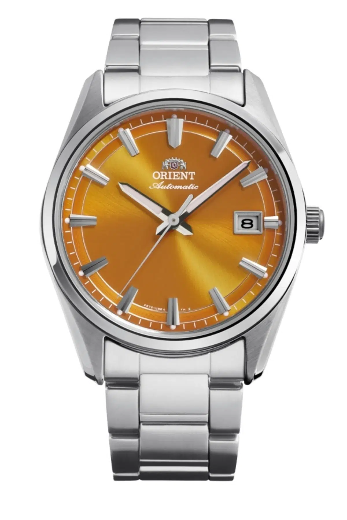 ORIENT RA-AC0R08Y30B Kumalı Otomatik Çelik Gri Turuncu Kadran Safir Cam 39 mm Erkek Kol Saati