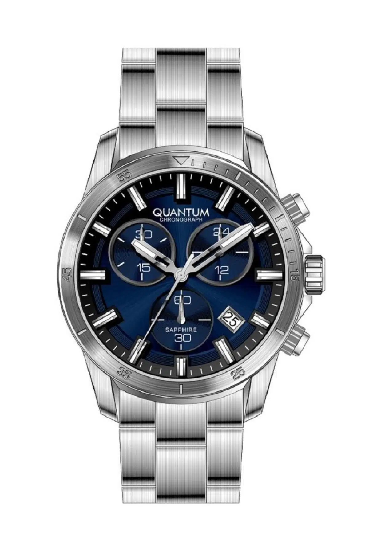 QUANTUM Pwg1159.390 Safir Cam Multifonksiyonlu Erkek Kol Saati